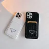 Estuches para teléfonos celulares de diseñador para iPhone 14 14pro 13 13pro 12 12pro 11 PRO MAX X Xs Xr 8 7 Plus Estuche de piel de cocodrilo Funda para tarjeta de bolsillo