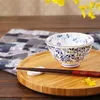 Bowls 4.5Inch Made In Japan Ceramic Floral Printed Handpainted Soup Bowl Salad Noodles Creative Cutlery Tableware Container