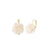 Charm 2022 New Elegant White Flower Pendant Dangle Earrings Korean Fashion Jewelry Party Girl's Sweet Accessories For Woman's Earrings G230225