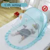 Crib Netting Baby Crib Netting Portable folding Baby Bed Net Polyester born Sleep Bed Travel Bed Netting Play Tent 230225