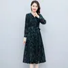 Casual Dresses Chiffon Dress Women's Spring And Autumn 2023 High-end Luxury Temperament Embroidered Summer Slim Long Sleeve Skirt