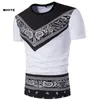 Ethnic Clothing Summer African Men T-Shirt Dashiki Fashion Print Short Sleeves Round Crew Neck Casual Hip Hop Tee For 3 Colors XXLEthnic