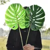 Artificial Monstera Plants Plastic Tropical Palm Tree Leaves Home Garden Decoration Accessories Photography Decorative Leaves