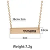 Trendy Mothers Day Mama Cartas Pingentes Colar de Designer Mulher Mulher Americana Americana de Gold Prata Pingente Pingente Colares Cadeia Jóias de Moda Chokers Mamãe Presente