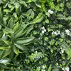 Decorative Flowers Artificial Boxwood Hedge Mat Plant Panel Faux Green Grass Wall Privacy Screen For Indoor Outdoor Home Decor