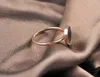 Wedding Rings Vintage Ring For Women Minimalist Rose Gold Color Round Acrylic Stone 316L Stainless Steel Jewlery R17041