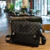 Sac de messager pour hommes chauds sacs de créateurs en cuir PU porte-documents noirs marque sacs à bandoulière avec petit sac à main style de mode