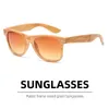 Solglasögon 2022 Wood Solglasögon Män kvinnor Square Bamboo Women For Women Men Mirror Sun Glasses Retro de Sol Masculino Handgjorda G230225