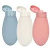 Storage Bottles 3pcs Empty Shampoo Shower Gel Tubes Liquid Travel Lotion Silicone Sub Bottle Sample Squeeze Sub-Bottle