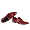 Kleid Schuhe Männer Italienisches Leder Schnüren Mode Mokassin Outdoor Formale Männliche Spitzschuh Hochzeit Für1