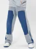 Men's Jeans Blue Baggy Jeans Men Slim Fashion Casual Straight Jeans Men Streetwear Hip Hop Cargo Denim Pants Mens Trousers Large Size Denim Z0225