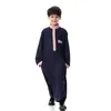 Vêtements ethniques 4 couleurs adolescent caftan musulman robe garçon Jubba Thobe islamique hommes arabe Pakistan arabie saoudite 2-15 ans