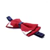 Bow wiase High Quality Men Red Bowtie Wspaniały się do imprezowych akcesoriów luksusowy krawat formalny komercyjny garnitur ślubny ceremonia ślubna