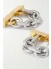Charm Kshmir 2022 Nouvel or métallique avec chaîne souple Boucles d'oreilles Mode simple Boucles d'oreilles pour femmes Bijoux Accessoires Cadeau 0015 G230225