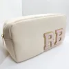 Cosmetic Bags Cases Large Nylon Pouch | Waterproof | Toiletry Cosmetic Pouch | Makeup Bag Glitter Varsity Letter Chenille 230225