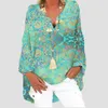 Blouses pour femmes femmes été Baggy Blouse à pois imprimé bouton chemise Sexy col en v hauts amples tunique grande taille femme Blusas