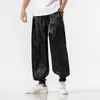 Pantalons pour hommes Hanfu chinois pratique décontractée pantalon de Kung Fu pantalon de Jogging grande taille pour hommes chinois traditionnel motif de Dragon vêtements Z0225