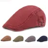 Berets HT3097 Beret Cotton Ivy Sboy Flat Cap Men kobiety Gastby Hat Męs Mężczyzna