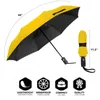 Umbrellas Cartoon Umbrella Cute Reinforced Painting Beach Anti UV Auto