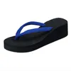 Plattformskvinnor kil 420 damer tofflor Klipptå Flip Flop Bohemian Beach Shoes Summer Inomhus utomhus Chanclas #BL3 621