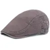 Berets HT3097 Beret Cotton Ivy Sboy Flat Cap Men kobiety Gastby Hat Męs Mężczyzna