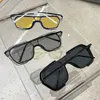Güneş Gözlüğü Kammpt Tek parça ayna güneş gözlükleri erkekler kadın moda büyüklük gözlükleri modaya uygun marka tasarımı UV400 Erkek Kadın Güneş Gözlükleri G230225