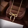 Botiega Bowknot Designer J￳ias J￳ias Terno de J￳ias para Mulher Gold Batilhado 18K Alta qualidade de qualidade Classic Style Never Fade Premium Gifts 005