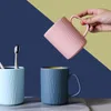 Tasses Soucoupes étaient simples à laver la brosse à dents ménage créative des couples de dents mignonnes de style européen plastique