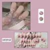 Faux Ongles Portant Nail Décoration Damier Faux Pour Professionnels Acrylique Simple Pointu Art ItemFalse