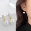 Charm Fashion Four-Leaf Clover Rhinestones Pearl Earrings Women's Pendant örhängen smycken G230225