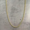 Ketten 35-60 cm Messing mit Gelbgoldfarbe Rolokette Kurz bis lang Chokerhalsketten für Frauen Mädchen Kinder Baby Männer Schmuck Kolye Ketting