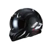 Casques de moto Beon B707 180 degrés inversé Matte Black Flip Up Weilding Moto UV Bloqué Sunvisor Full Face