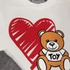 Süße Baby Jungen Mädchen T-Shirts Cartoon Bär Marke T-Shirt Tolle Qualität Sommer Kinder Buchstaben bedruckte T-Shirts Kinder Kurzarm Tops T-Shirts Kinderhemd