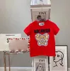 2024 NOWOŚĆ PROJEKTACJA BABY KIRTY T SMARTE T-shirty Dziewczęce Chłopcy Kurtka moda Dzieci DZIECI Casual Tops Trendy Bear Printed T koszule