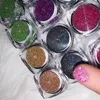 Nail Glitter 18/24 Pots Hololographic Mix مسحوق سداسي مكتنزة مع فلاش عالي 0.2-3 ملم تصنع الفن الترتر فضفاضة Re#74