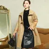 Frauen Leder 2023 frauen Echte Jacke Koreanische Damen Schlank Schaffell Windjacke Mantel Mode Frauen Chaquetas Lq