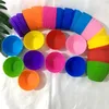 12pcs/Set Silicone Cake Mold Round Shaped Muffin Cupcake Baking Molds Kitchen Cooking Bakeware Maker DIY Cake Decorating Tools