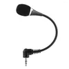 Mikrofonlar Mini 3.5mm Kablolu Harici Mikrofon Araç Ses Mikrofonu DVD Radyo Stereo Oynatıcı Toplantı Hoparlör