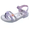 Sandalen kindersandalen meisjes 2022 zomer nieuwe boog cartoon prinses schoenen zacht bodem casual sport strandschoenen maat 2636 z0225