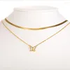 Pendant Necklaces Vintage Necklace Gold Color Chain Women's Jewelry Layered Accessories For Girl Clothing Aesthetic Gifts Fashion