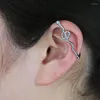 Серьги с серьгами оптовые моды женщины ювелирные украшения Pave 5a Cz wrap Snake в форме прямоугольника для ушной манжеты серьги