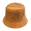 Geniş Memlu Şapkalar Kadın Şapka Kadınlar İçin Hat Corduroy Kova Şapkaları Sonbahar Kış Sokak Balıkçı Kapağı Balıkçılık Kapakları Yumuşak Deri Dostu Sıcak Erkekler Şapkalar G230224