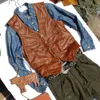 Men s Vests 5XL s Genuine Cowhide Plus Size Waistcoat Weskit Coat For Real Leather Outerwear Vest Clothing Man 230225