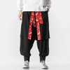 Мужские брюки Японская мода Самурайская одежда Мужская юката Плюс Размер Традиционные брюки-кимоно Осень Зима Повседневная повседневная уличная одежда в стиле Харадзюку Z0225