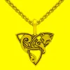 Collane con ciondolo Collana vichinga Triquetra Fenrir Animali Uomini Gioielli di moda Soprannaturale Amuleto NodoCollane con ciondoloCiondolo