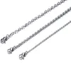 100pcs Lot Fashion Fashion Women 's Whole in Bulk Silver Stainless Steel 용접 강력한 얇은 Rolo O 링크 목걸이 체인 2mm 3mm 3mm W292N