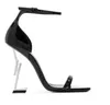 2023 Famous Design Opyum Sandals Women Shoes Buckle-fastening Ankle Strap Metal Letters Heel Leather Sole Cassandra Lady Exquisite Pumps Discount Footwear