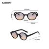 Sunglasses KAMMPT New Vintage Small Round Woman's Sun Glasses Men 2022 Retro Luxury Design Sun Shades Fashion Gradient Trending Eyewear G230225