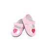 Hurtowe 15 stylów 7 cm Canvas Doll Buty na 18 cali 43 cm Baby Nowe pokolenie American Girl Akcesoria