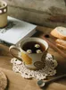 Bols Céramique Riz Tournesol Sous Vitrage Japon Style Rétro Poterie 375 ml Tasses 8,5 Pouces Assiettes Maison Vaisselle Ins